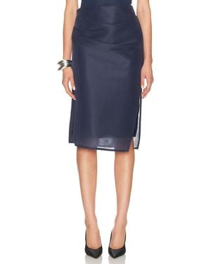 Brandon Maxwell The Isobel Skirt - Blue