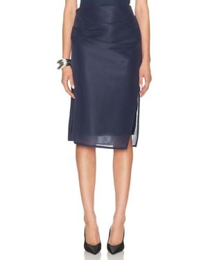 Brandon Maxwell The Isobel Skirt - Blue