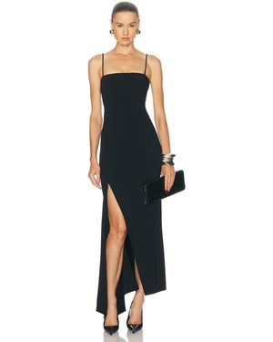 Givenchy Sliced Long Slit Dress - Black