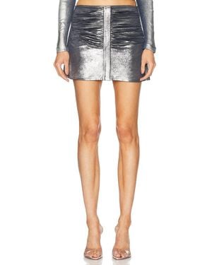 DIESEL Gathered Mini Skirt - Blue