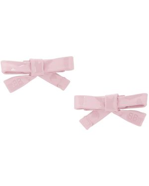 Balenciaga Sweetheart Earrings - Pink