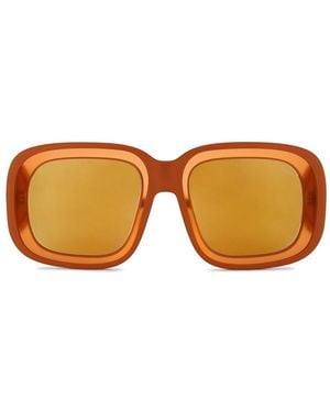 DIESEL Square Sunglasses - Orange