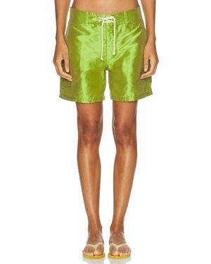 DONNI. The Taffeta Board Short - Green