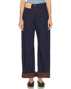 JW Anderson Turn Up Twisted Leg - Blue