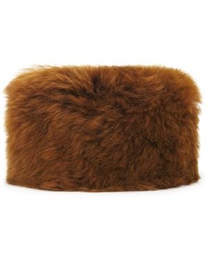 Saint Laurent Chapka Hat - Brown