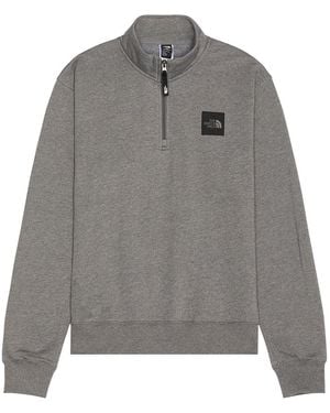 The North Face Box Half Dome 1/4 Zip - Gray