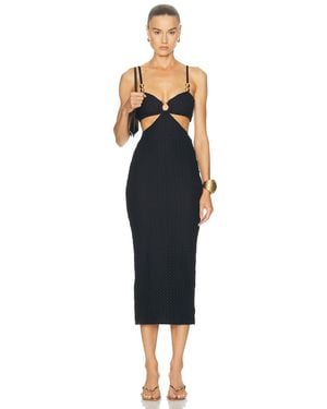 PATBO Frida Mesh Midi Dress - Blue