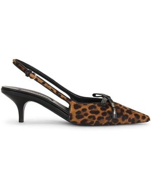 Miu Miu St. Leopardo Modellerie Kitten Pump - Multicolor