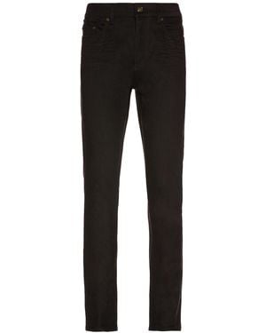 Saint Laurent Skinny 5 Pockets Medium Waist Cropped Jean - Black