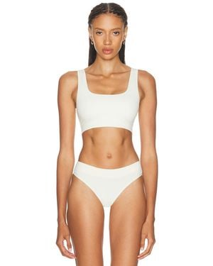 LDMA High Sculpt Ribbed Seamless Bra - Natural