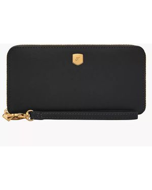 Fossil Lennox Zip Continental Wallet - Black