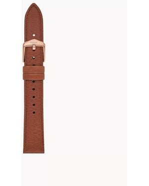 Fossil 16mm Medium Brown Litehidetm Leather Strap