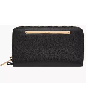 Fossil Liza Zip Around Clutch - Black