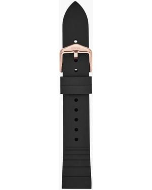 Fossil 18 Mm Black Silicone Strap