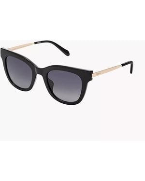 Fossil Dalia Rounded Square Sunglasses - White