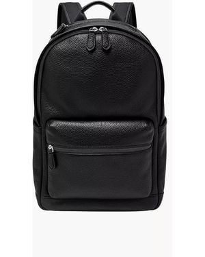 Fossil Buckner Leather Backpack - Black