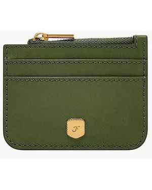 Fossil Lennox Zip Card Case - Green