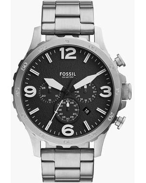 Fossil Nate Chronograph Stainless Steel Watch - Grey