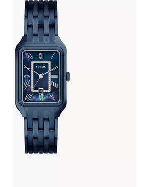 Fossil Raquel Three-hand Navy Stainless Steel Watch - Blue