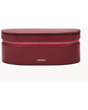 Fossil Travel Jewellery Case - Red