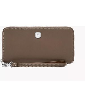 Fossil Lennox Zip Continental Wallet - Brown