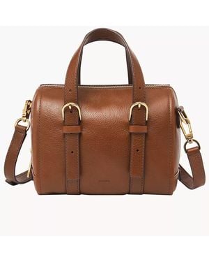 Fossil Carlie Mini Satchel - Brown