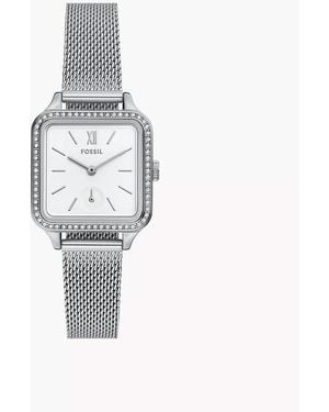 Fossil Colleen Three-hand Stainless Steel Mesh Watch - White