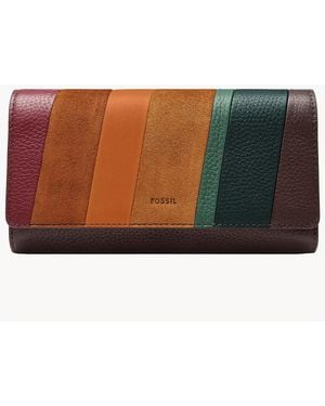 Fossil Logan Flap Clutch - Brown