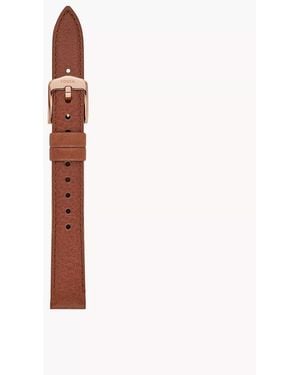 Fossil 14mm Medium Brown Litehidetm Leather Strap