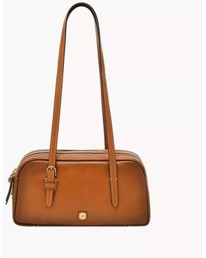 Fossil Danni Leather Shoulder Bag - Brown