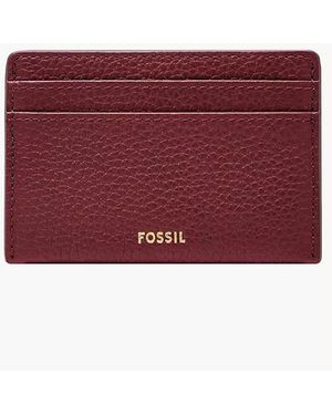 Fossil Logan Card Case - Purple