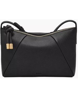 Fossil Willa Leather Small Crossbody Bag - Black