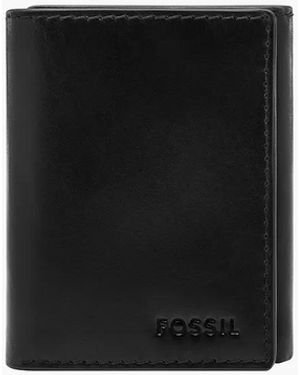 Fossil Derrick Leathers Trifold - Black