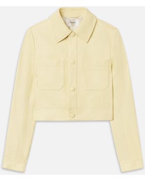 FRAME The Small Leather Jacket - Yellow