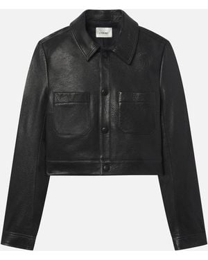 FRAME The Small Leather Jacket - Black