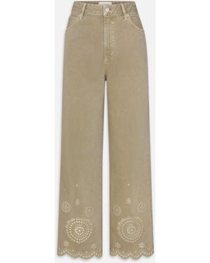 FRAME The Eyelet Flare - Natural