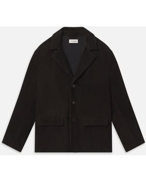 FRAME Suede Blazer - Black