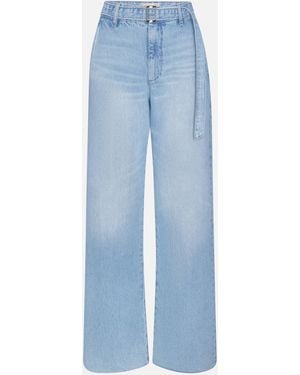 FRAME The Belted Bow Trouser - Blue