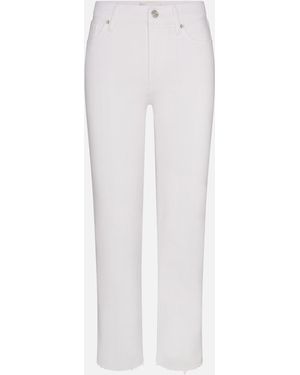 FRAME Le Sleek Straight Crop - White