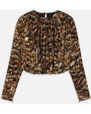 FRAME The Pleated Bubble Top - Natural