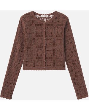 FRAME The Crochet Cardi - Brown