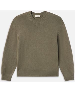 FRAME Suede Patch Jumper - Green