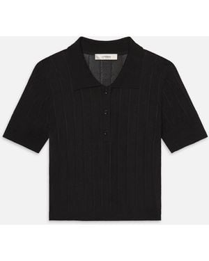 FRAME The Ribbed Polo - Black