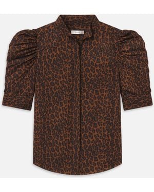 FRAME The Gillian Top - Brown