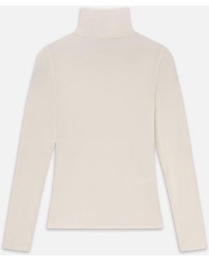 FRAME The Shadow Turtleneck - White