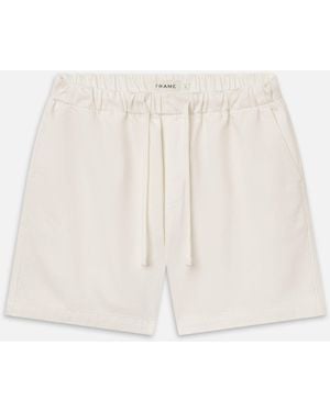 FRAME Drawstring Shorts - White