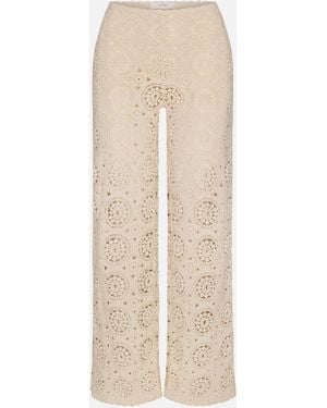 FRAME The Crochet Pant - Natural