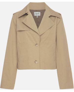 FRAME The Short Trench Jacket - Green