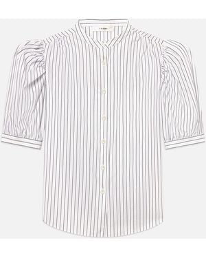 FRAME The Gathered Top - White