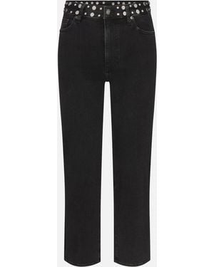 FRAME Le Sleek Straight Studded - Black